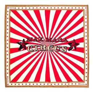 Max Mara Silk Printed Circus Scarf With Box